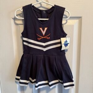 UVA University Of Virginia Cavaliers Toddler Cheer One Piece Size 12 Mo. NWT
